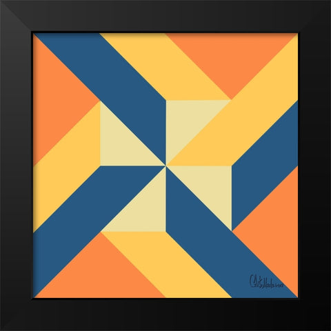 A Game with Abstract Shapes XXXI Black Modern Wood Framed Art Print by Medeiros, Celito