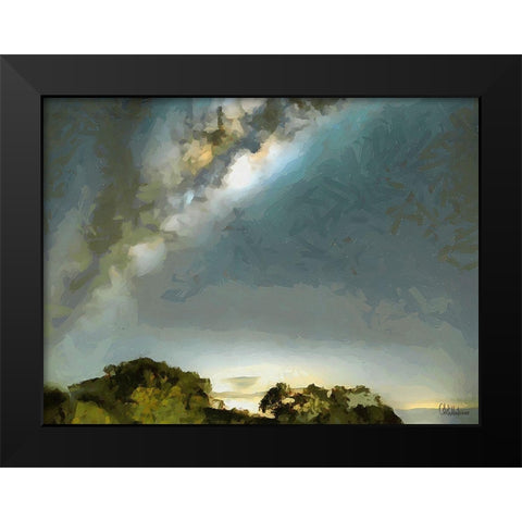 Milky Way IV Black Modern Wood Framed Art Print by Medeiros, Celito