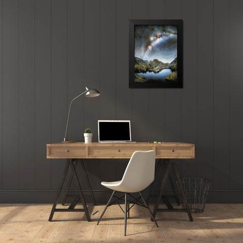 Milky Way VI Black Modern Wood Framed Art Print by Medeiros, Celito