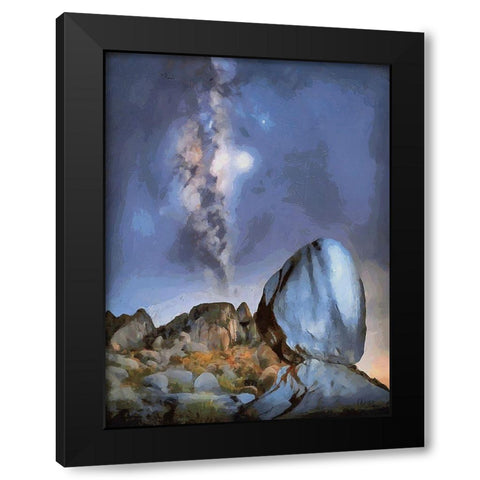 Milky Way VII Black Modern Wood Framed Art Print by Medeiros, Celito