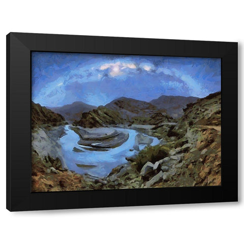 Milky Way VIII Black Modern Wood Framed Art Print by Medeiros, Celito