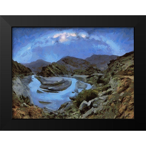 Milky Way VIII Black Modern Wood Framed Art Print by Medeiros, Celito