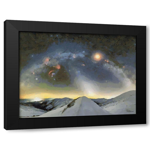 Milky Way XI Black Modern Wood Framed Art Print by Medeiros, Celito