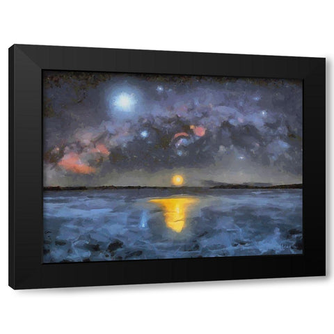 Milky Way XII Black Modern Wood Framed Art Print by Medeiros, Celito