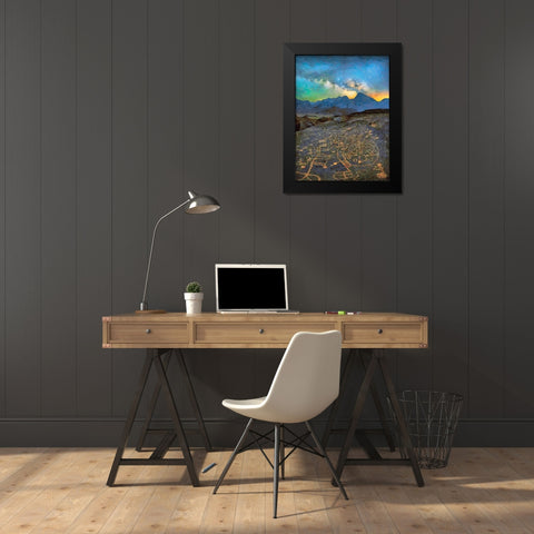 Milky Way XIII Black Modern Wood Framed Art Print by Medeiros, Celito