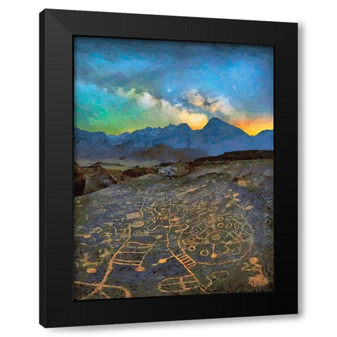 Milky Way XIII Black Modern Wood Framed Art Print by Medeiros, Celito