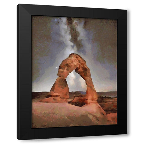 Milky Way XV Black Modern Wood Framed Art Print by Medeiros, Celito