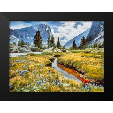 Yosemite NP1 Black Modern Wood Framed Art Print by Medeiros, Celito