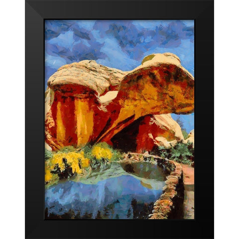 National Parks 3 Black Modern Wood Framed Art Print by Medeiros, Celito