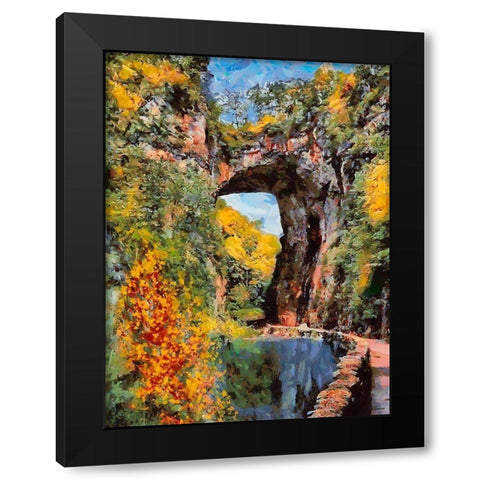National Parks 9 Black Modern Wood Framed Art Print by Medeiros, Celito