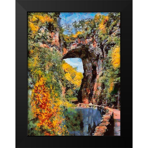 National Parks 9 Black Modern Wood Framed Art Print by Medeiros, Celito