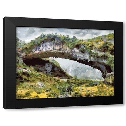 National Parks 13 Black Modern Wood Framed Art Print by Medeiros, Celito