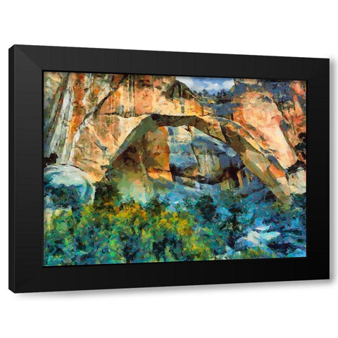 National Parks 15 Black Modern Wood Framed Art Print by Medeiros, Celito