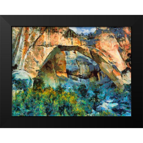 National Parks 15 Black Modern Wood Framed Art Print by Medeiros, Celito