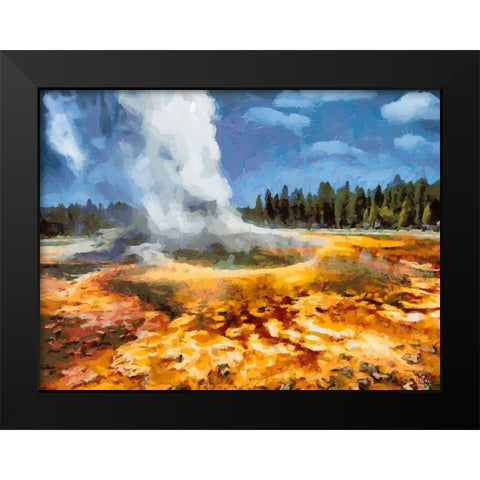 Great Yellowstone NP 5 Black Modern Wood Framed Art Print by Medeiros, Celito