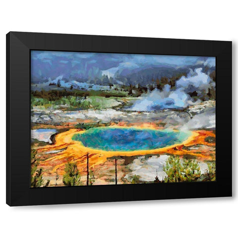 Great Yellowstone NP 6 Black Modern Wood Framed Art Print with Double Matting by Medeiros, Celito