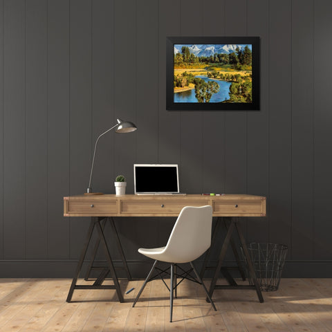 Great Yellowstone NP 12 Black Modern Wood Framed Art Print by Medeiros, Celito