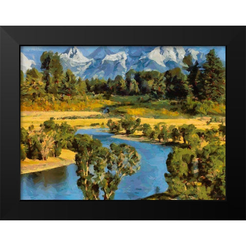 Great Yellowstone NP 12 Black Modern Wood Framed Art Print by Medeiros, Celito