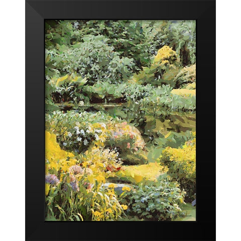 Landscapes in Monet Style XVIII Black Modern Wood Framed Art Print by Medeiros, Celito