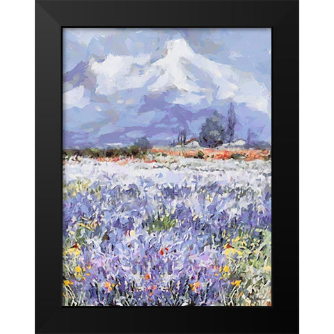 Landscapes in Monet Style XXX Black Modern Wood Framed Art Print by Medeiros, Celito