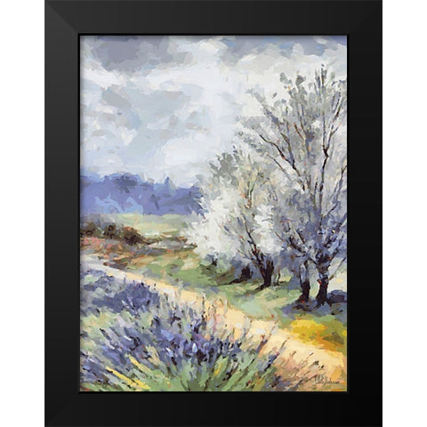 Landscapes in Monet Style XXXII Black Modern Wood Framed Art Print by Medeiros, Celito