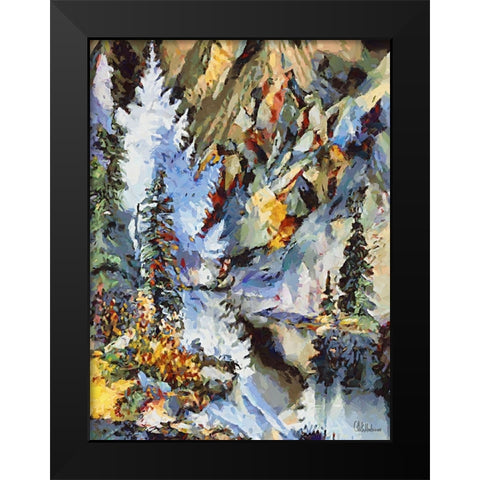 Landscapes in Monet Style XXXIV Black Modern Wood Framed Art Print by Medeiros, Celito