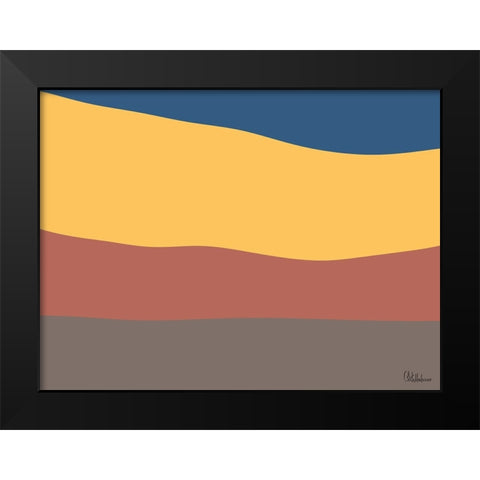 A Game with Abstract Shapes XXXIII Black Modern Wood Framed Art Print by Medeiros, Celito