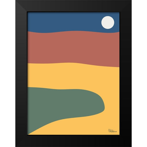 A Game with Abstract Shapes XXXIV Black Modern Wood Framed Art Print by Medeiros, Celito