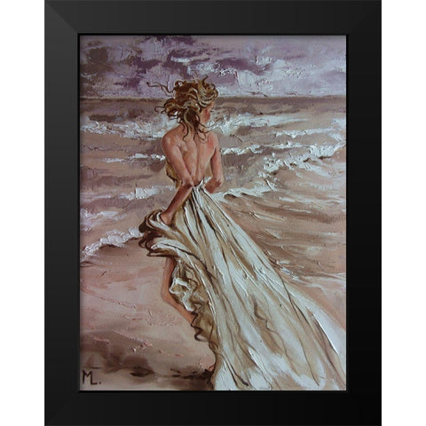 A Dream Black Modern Wood Framed Art Print by Luniak, Monika