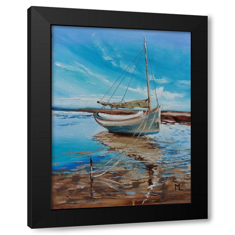 In Paradise Black Modern Wood Framed Art Print by Luniak, Monika
