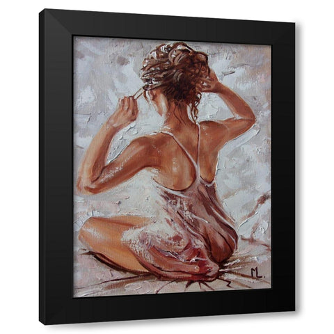 Morning II Black Modern Wood Framed Art Print by Luniak, Monika