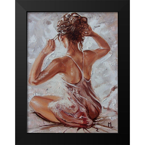 Morning II Black Modern Wood Framed Art Print by Luniak, Monika
