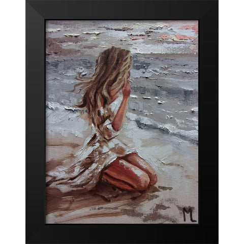 Summer Day Black Modern Wood Framed Art Print by Luniak, Monika