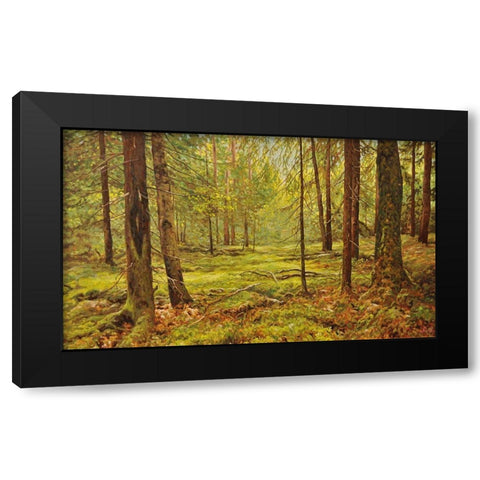 In the Wood Black Modern Wood Framed Art Print by Adamov, Alexey