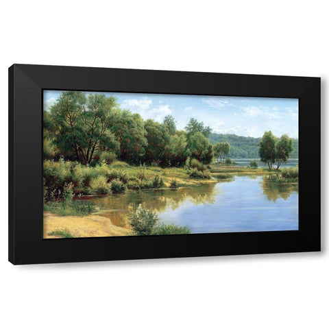 Russian Landscapes I Black Modern Wood Framed Art Print by Davutov, Ilfat