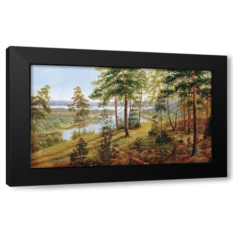 Russian Landscapes I Black Modern Wood Framed Art Print by Davutov, Ilfat