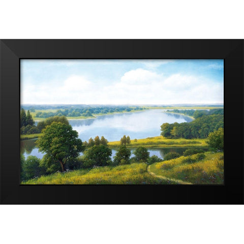 Russian Landscapes I Black Modern Wood Framed Art Print by Babicev, Vjaceslav