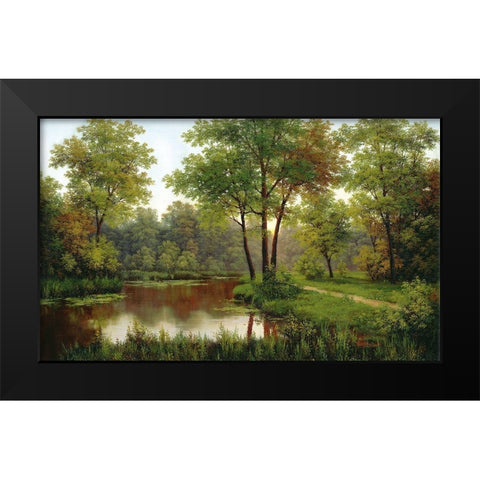 Russian Landscapes I Black Modern Wood Framed Art Print by Babicev, Vjaceslav