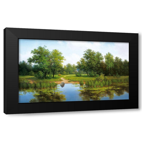 Russian Landscapes I Black Modern Wood Framed Art Print by Babicev, Vjaceslav