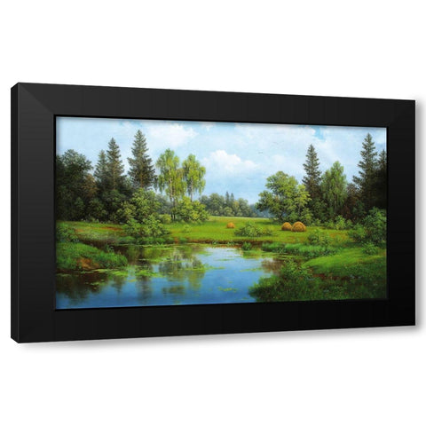 Russian Landscapes I Black Modern Wood Framed Art Print with Double Matting by Babicev, Vjaceslav