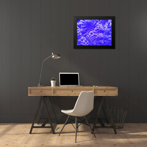 Fractal Clouds I Black Modern Wood Framed Art Print by Grayscale