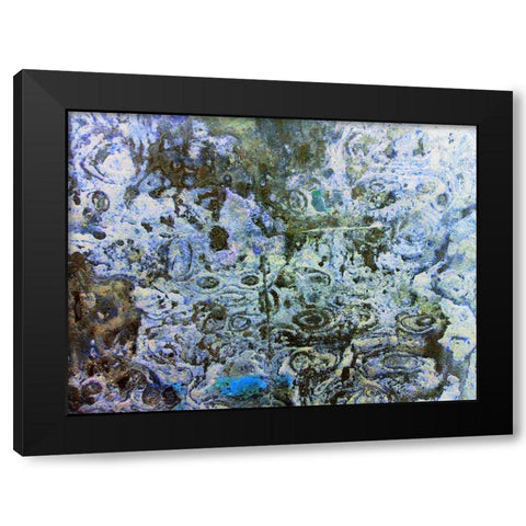 Eroded Stucco III Black Modern Wood Framed Art Print with Double Matting by Grayscale