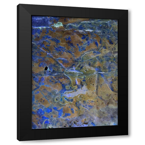 Inverted Sand VII Black Modern Wood Framed Art Print with Double Matting by Grayscale