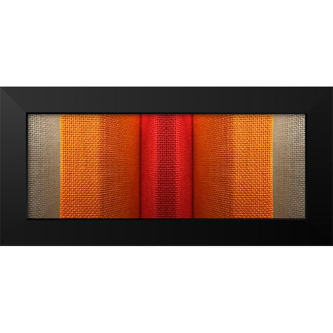 Fabric XVI Black Modern Wood Framed Art Print by Grayscale