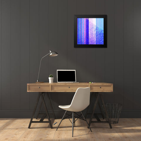 BioStripes I Black Modern Wood Framed Art Print by Grayscale
