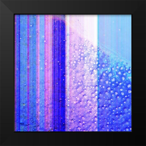 BioStripes I Black Modern Wood Framed Art Print by Grayscale