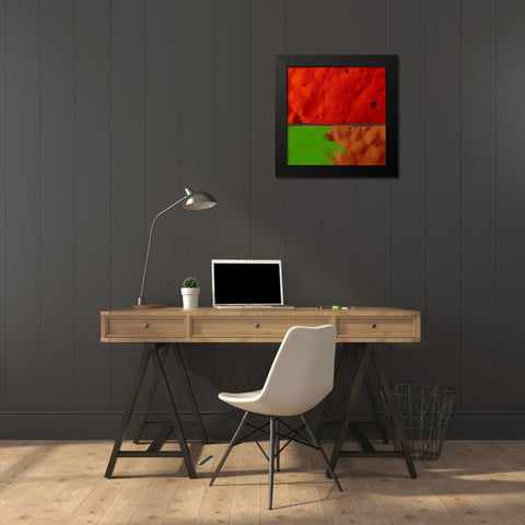 Texture Block I Black Modern Wood Framed Art Print by Grayscale