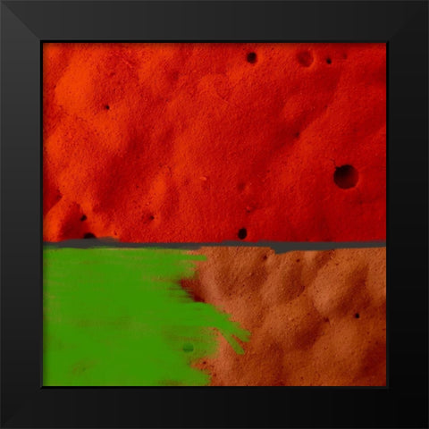 Texture Block I Black Modern Wood Framed Art Print by Grayscale
