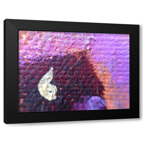 Paint Closeup III Black Modern Wood Framed Art Print with Double Matting by Grayscale
