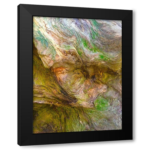 Bark Lava II Black Modern Wood Framed Art Print by Grayscale